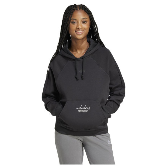 Adidas Γυναικείο φούτερ Signature Graphic Embroidery Fleece Hoodie